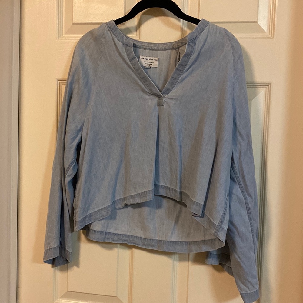 Blue shirt shop top